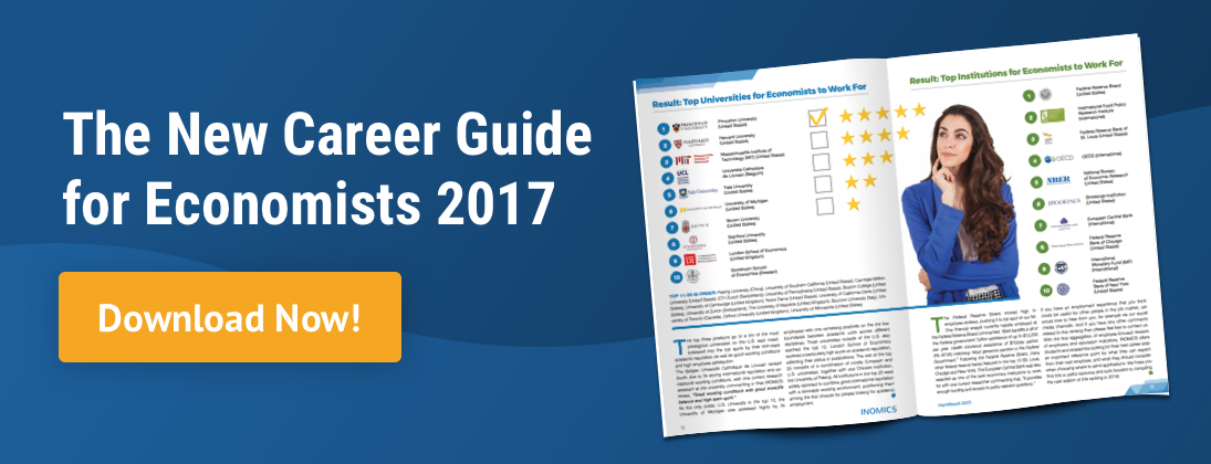 Download a new career guide for Economists now!